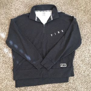 Victoria secret pink half zip sweater